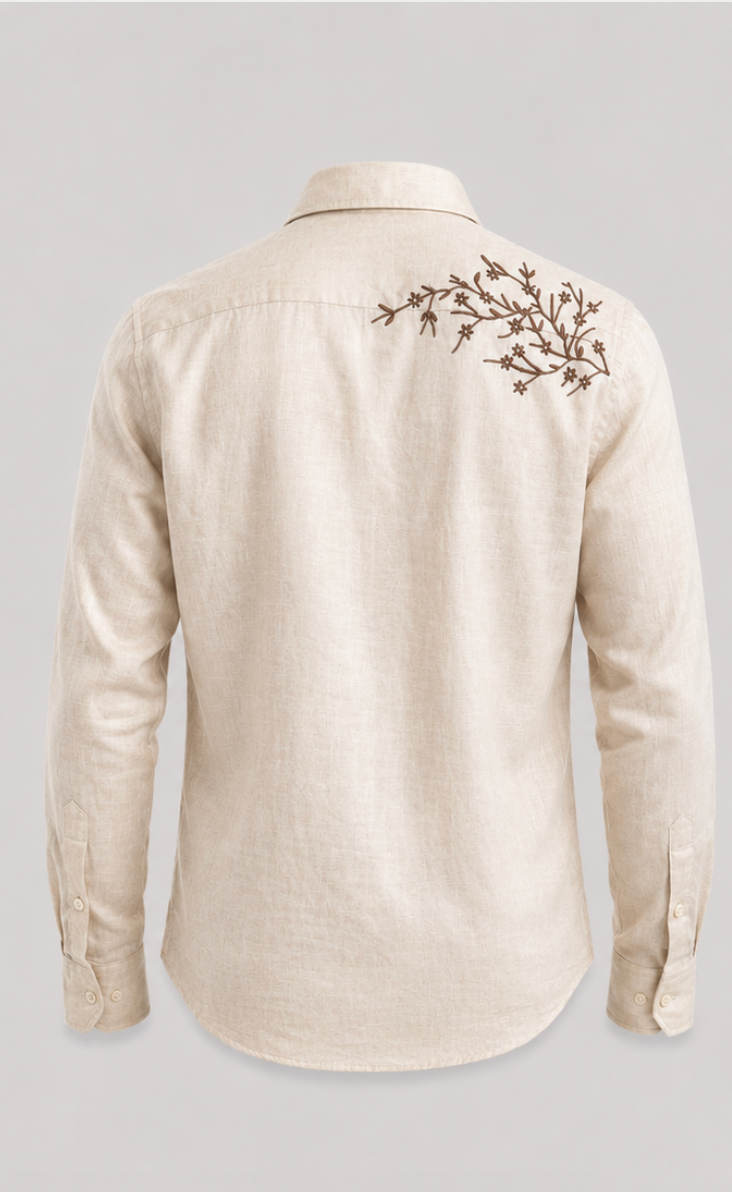 Beige Linen Shirt