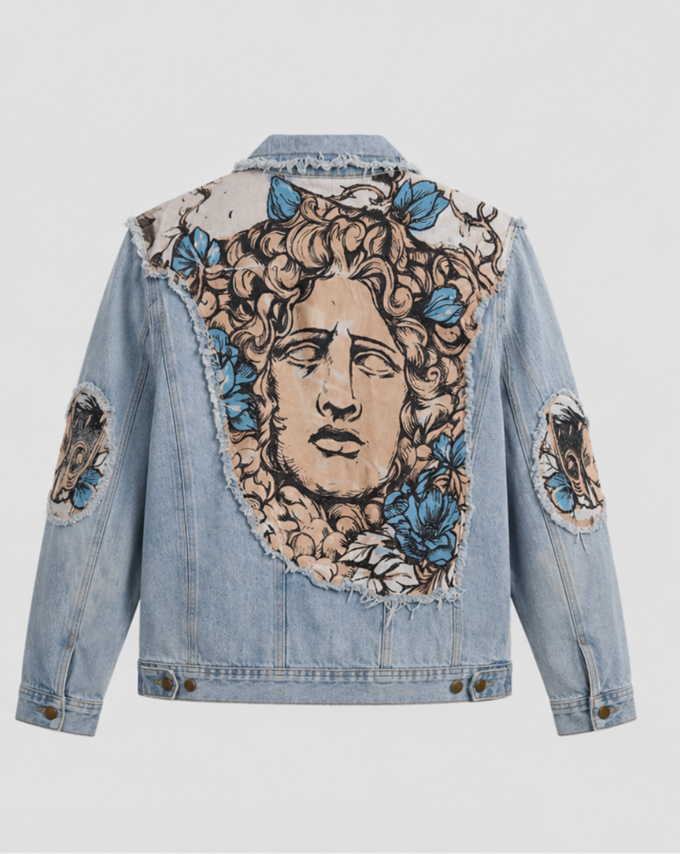 Medusa Portrait Denim Jacket
