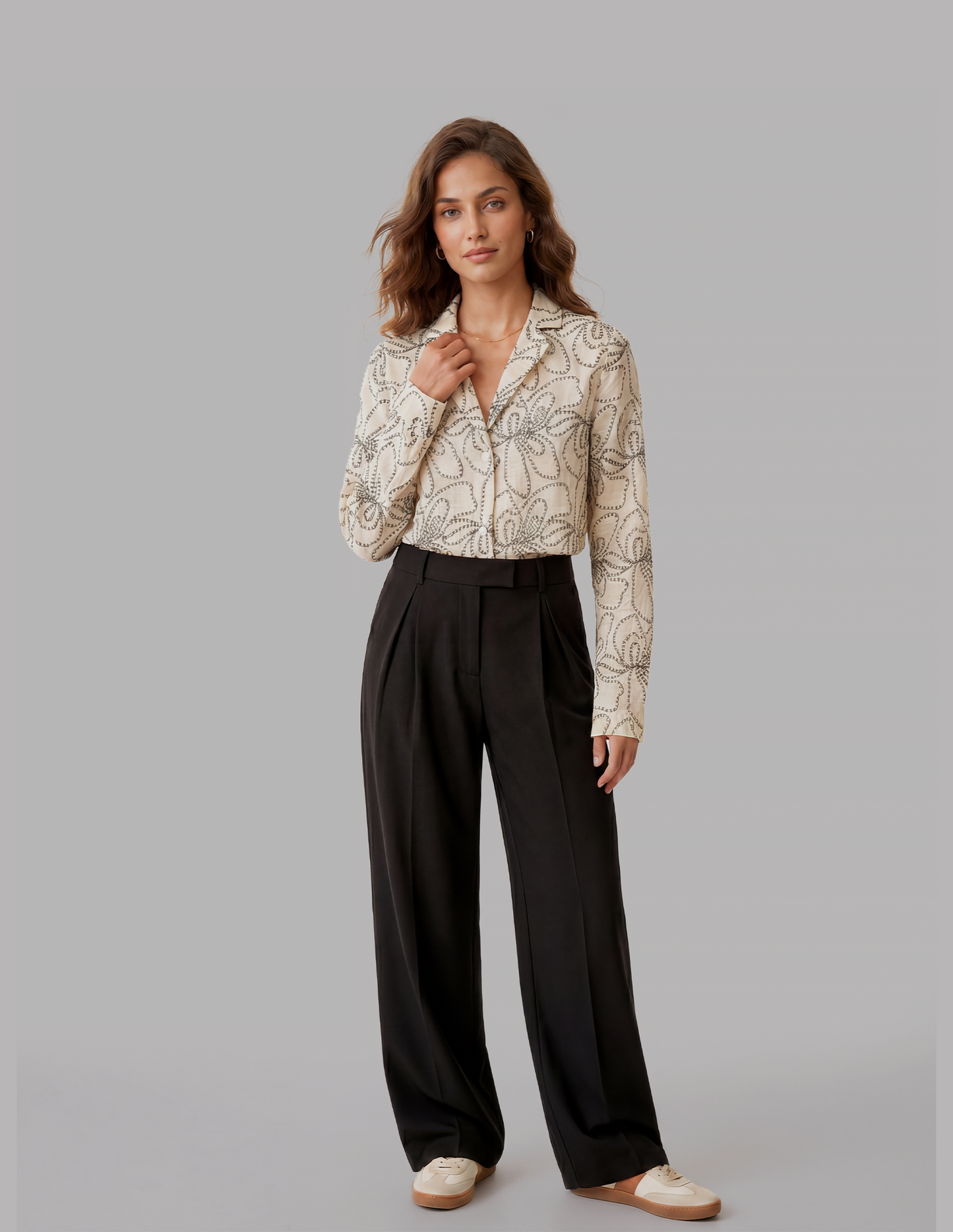 Full Sleeve Crop Shirt
