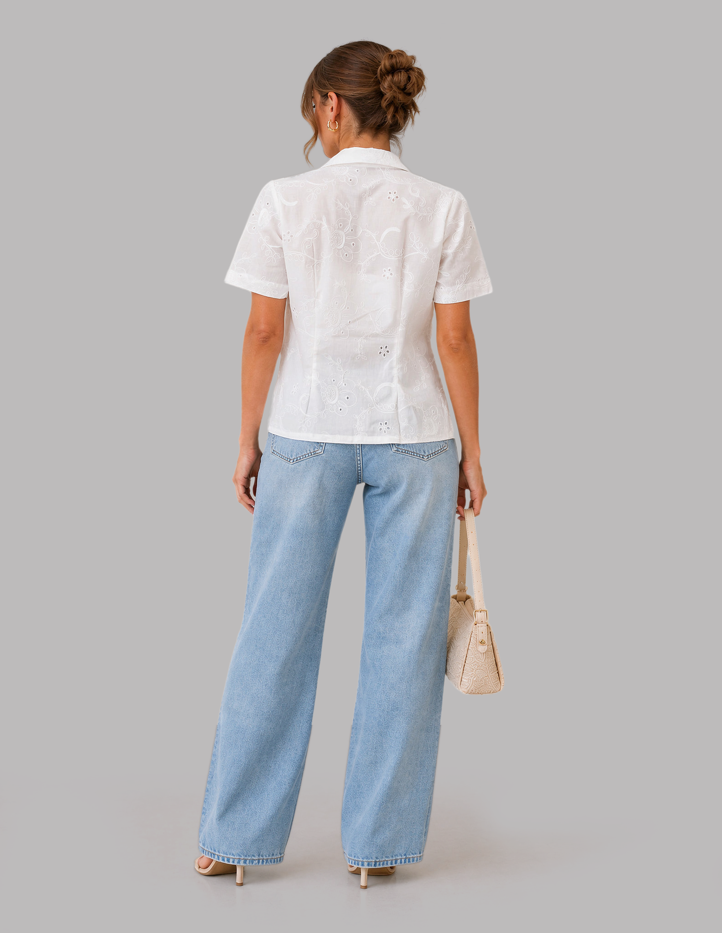 Half Sleeve Crop Shirt