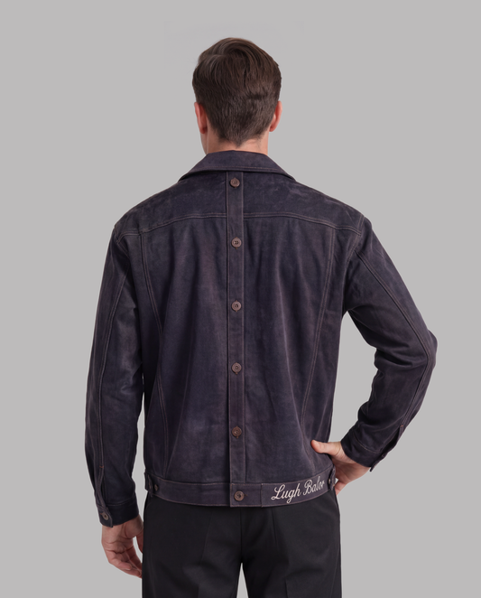 Navy Jacket with Contrast Pockets