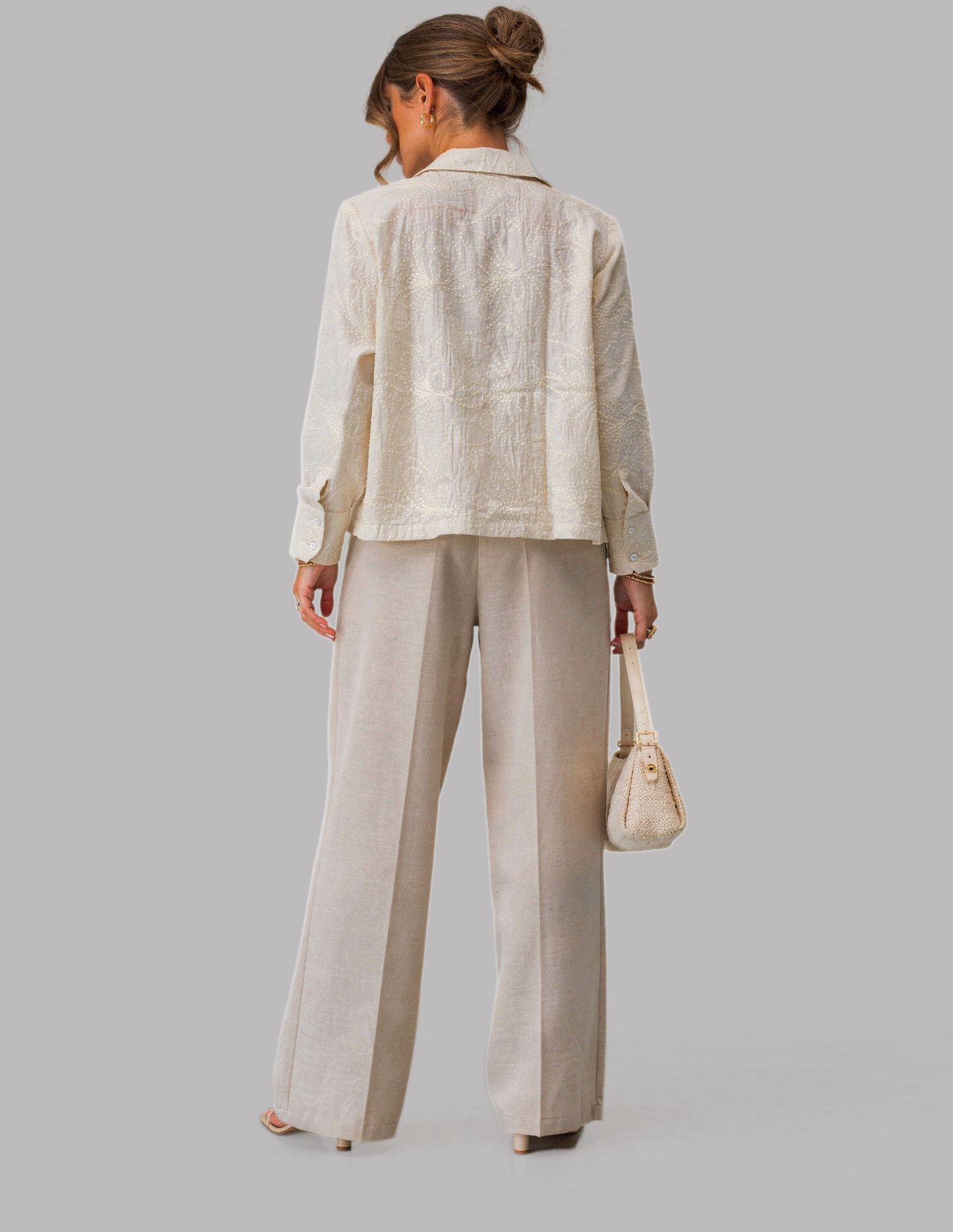 Full Sleeve Crop Shirt
