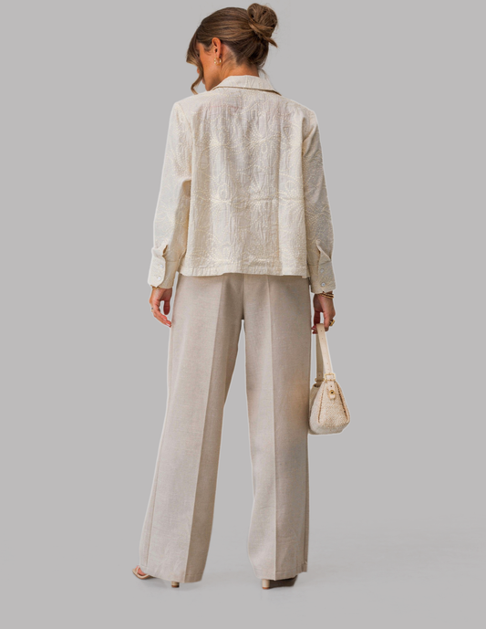 Full Sleeve Crop Shirt