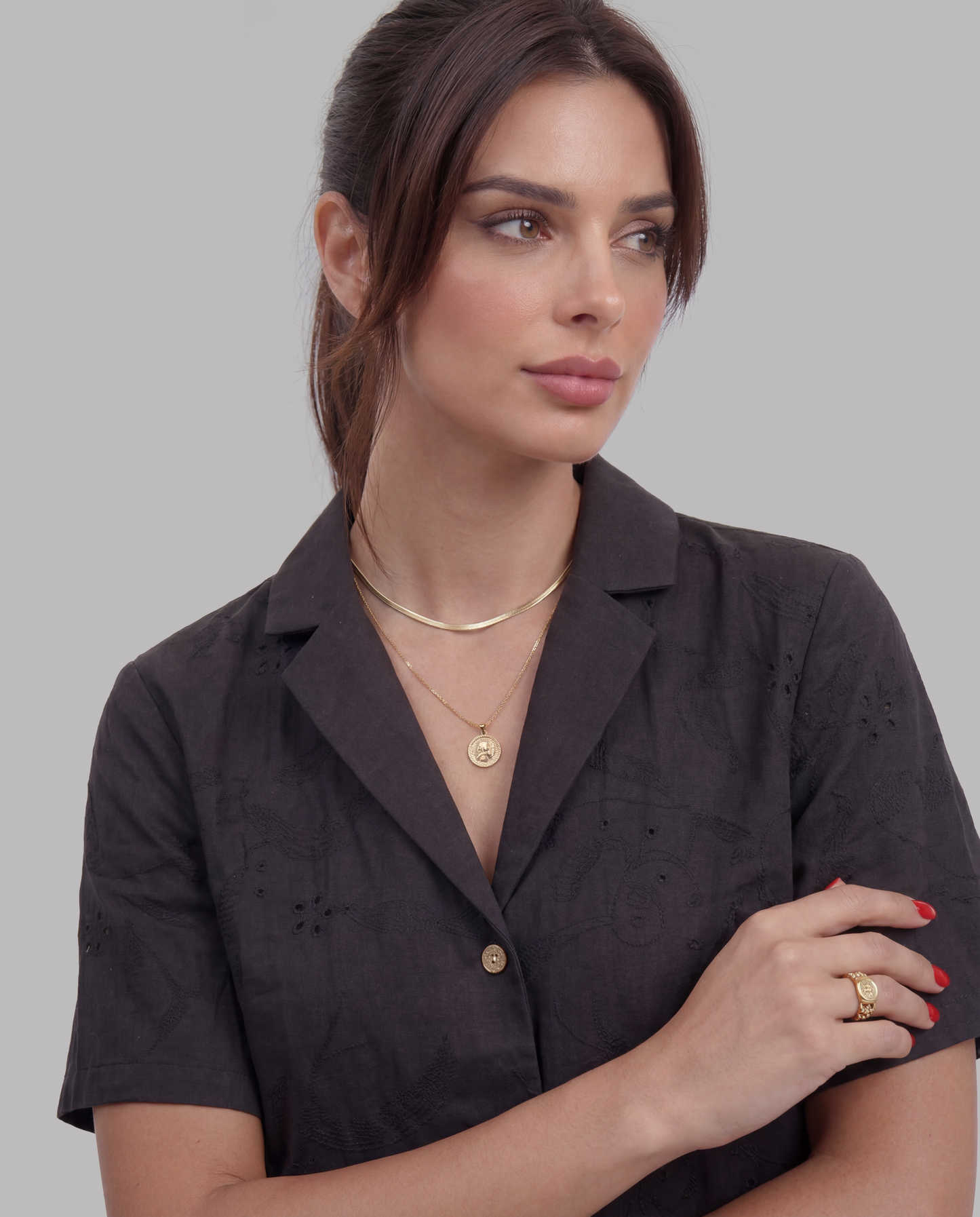 Half Sleeve Crop Shirt