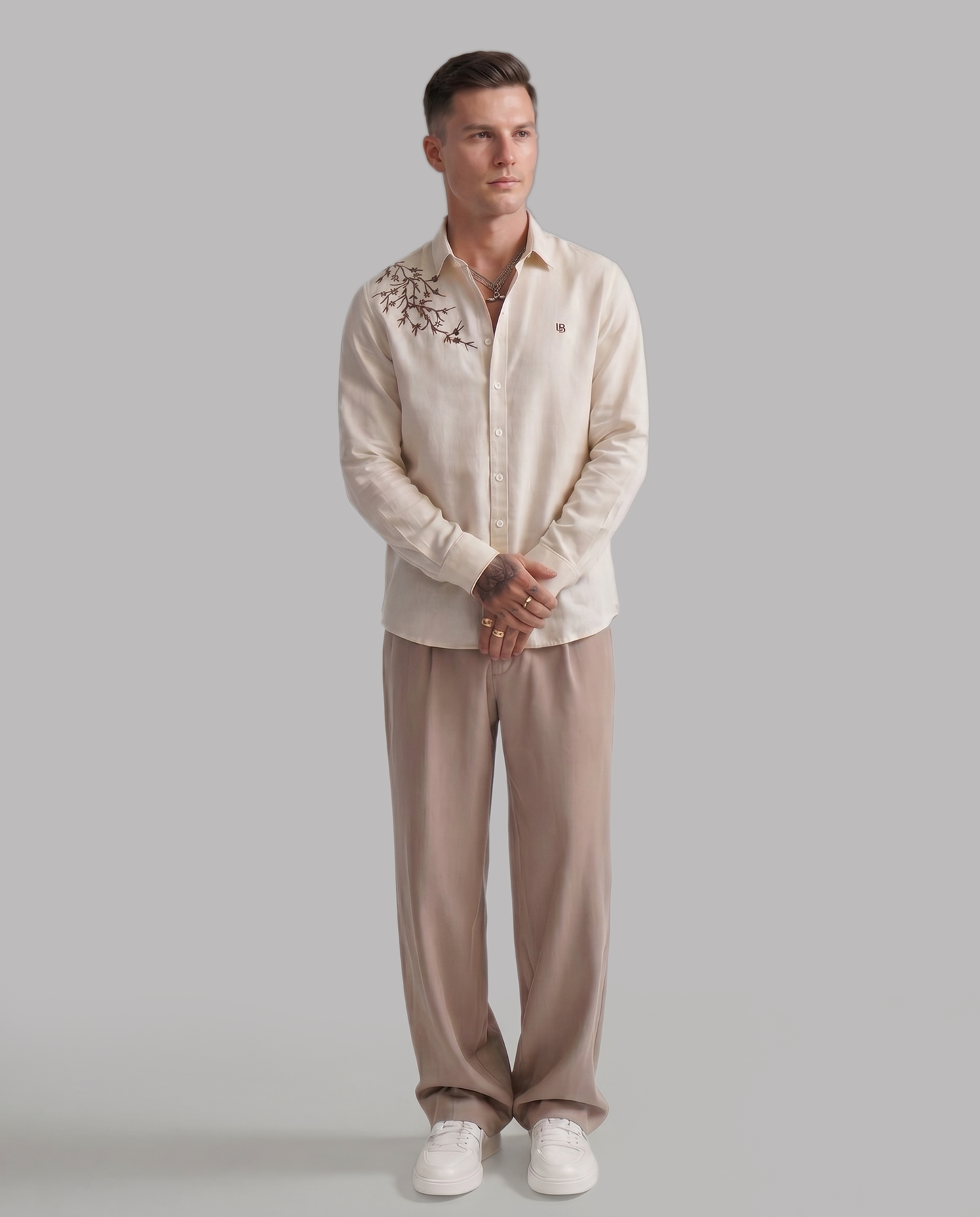 Beige Linen Shirt