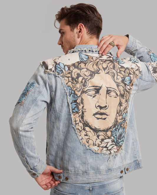 Medusa Portrait Denim Jacket