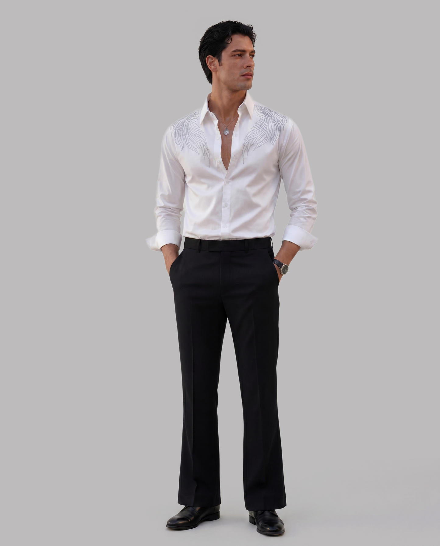 White Beaded Shirt