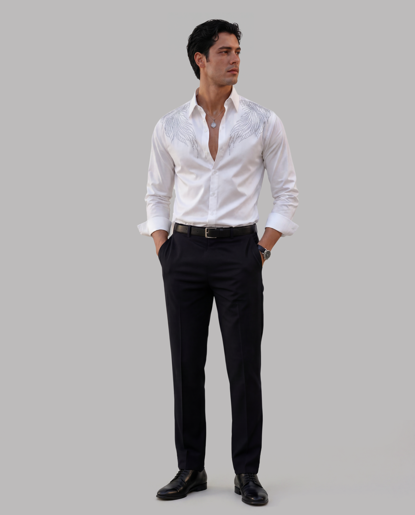 White Beaded Shirt