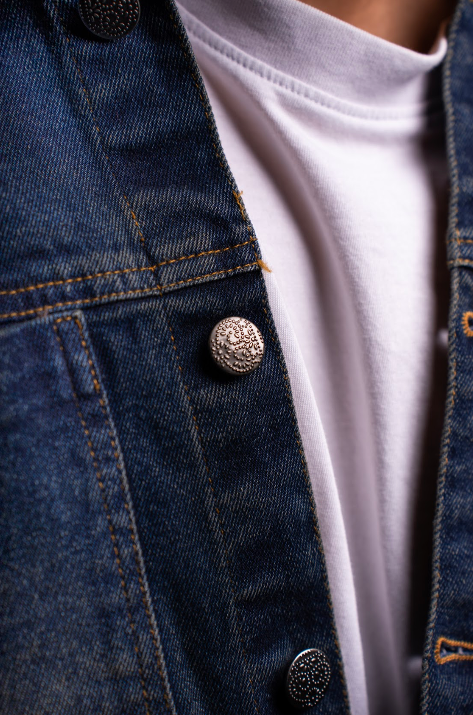 Corduroy Collar Denim Jacket