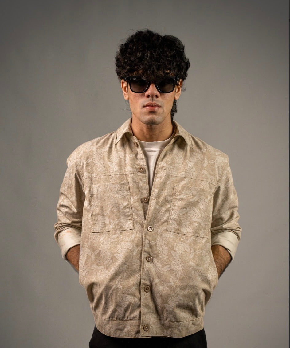 Sandleaf Printed Cotton Jacket
