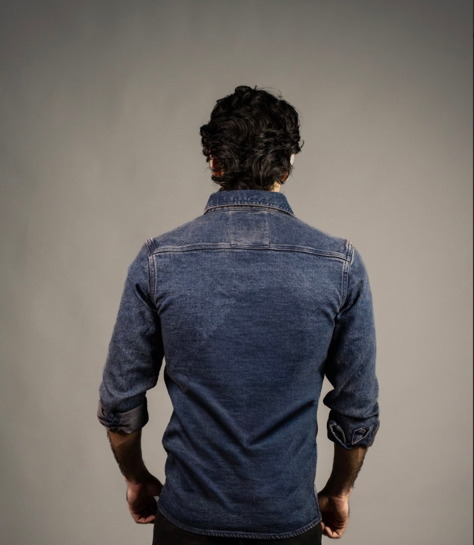 Vintage Wash Denim Polo