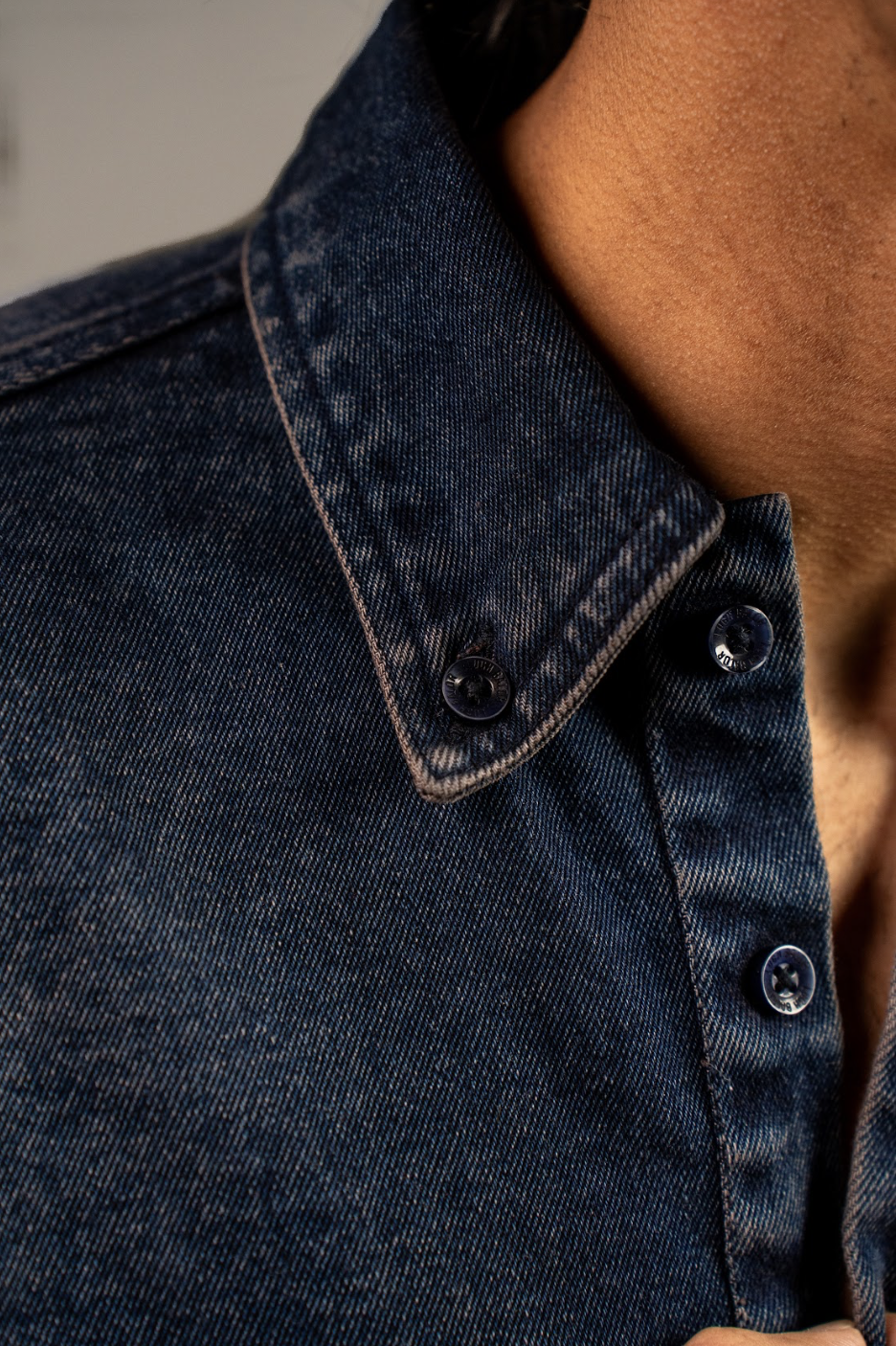 Vintage Wash Denim Polo