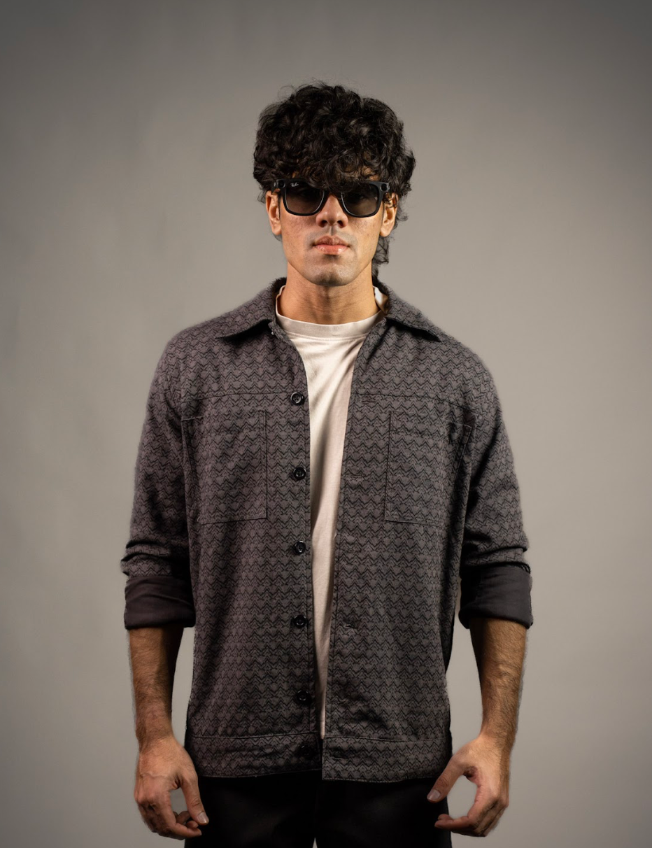 NightLeaf Printed Cotton Jacket