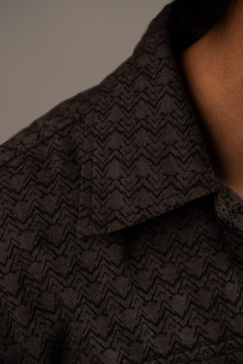 NightLeaf Printed Cotton Jacket