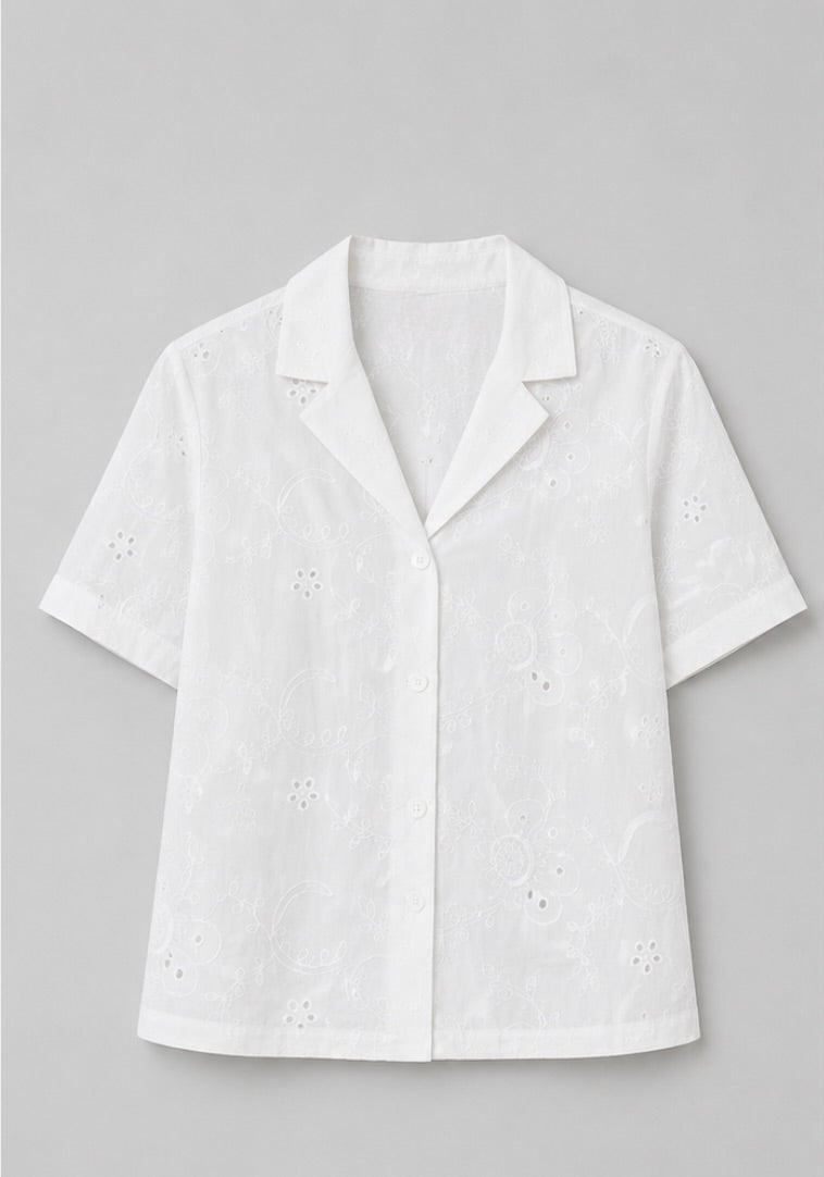 Half Sleeve Crop Shirt