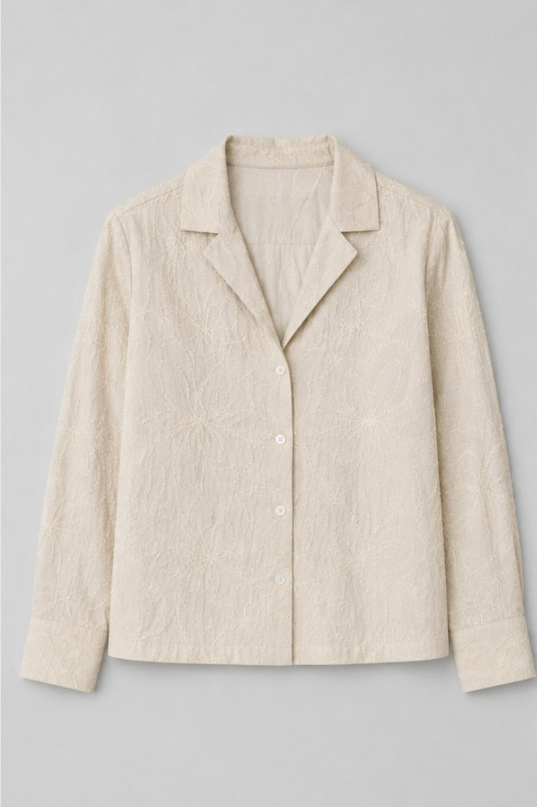 Full Sleeve Crop Shirt