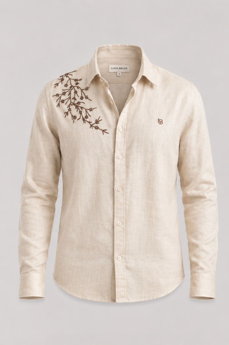 Beige Linen Shirt