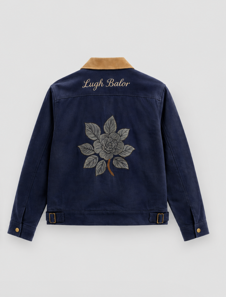 Navy Jacket with Toggle Closure