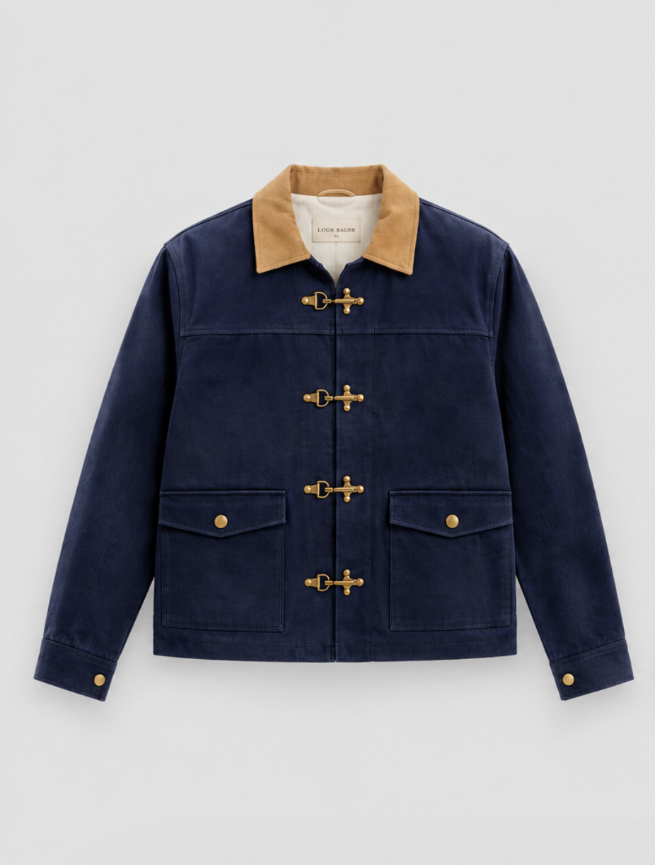 Navy Jacket with Toggle Closure