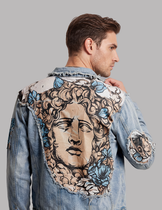 Medusa Portrait Denim Jacket